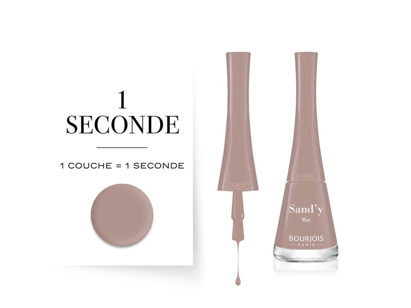 Bourjois 1 Seconde Nail Polish - Sandy (9 ml) Bourjois 1 Seconde Nail Polish - Sandy (9 ml)